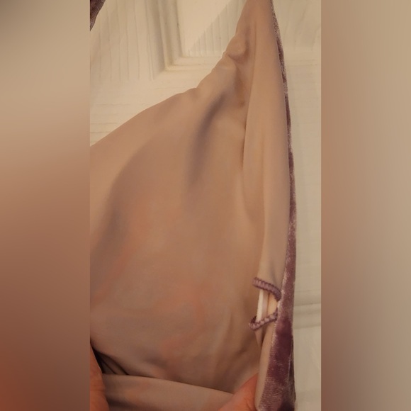 WET Swimwear Retro Summer Becca Purple Velvet Lace-Up One-Piece Swimsuit Size XS - Picture 10 of 11